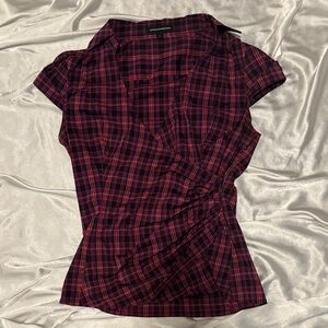 Vintage Plaid Blouse